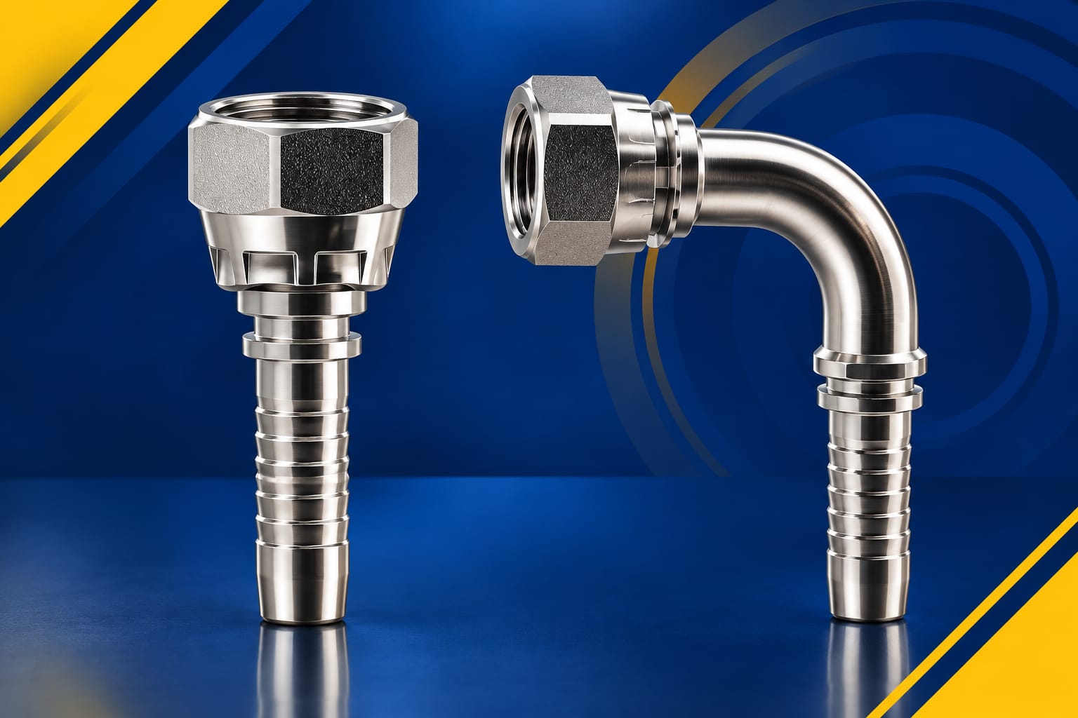 ESPIGA HEMBRA SAE RECTA,45° Y 90° PARA MANGUERA R1 - R2 - R12 - 4SP - SEHIDRACOM