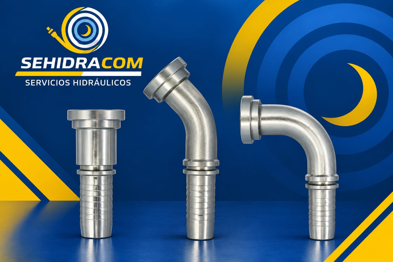 BRIDA ALTA Y EXTR. PSI. RECTA, 45° Y 90° PARA MANG. R2 - R12 - SEHIDRACOM